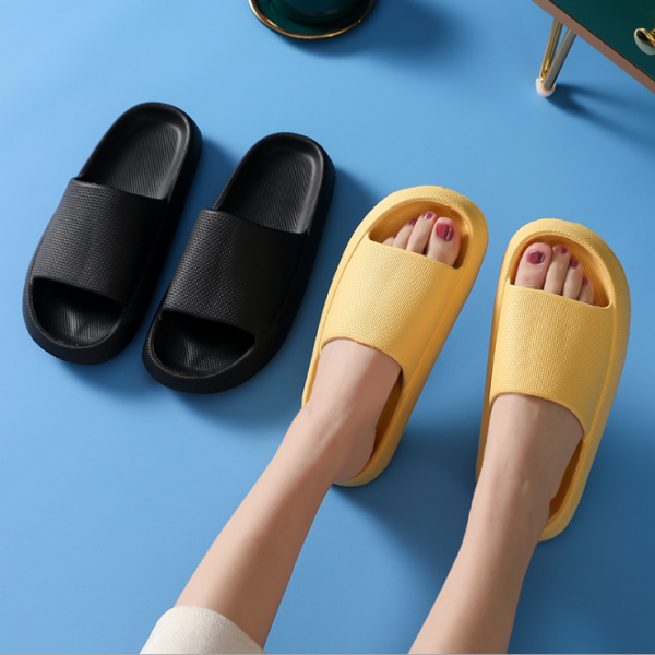 Women Thick Platform Slippers Summer Beach EVA Soft Sole Slide Sandals Leisure Men Ladies Indoor Bathroom Anti-slip Shoes